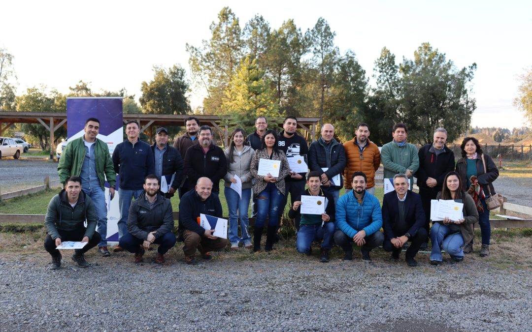 Curso inicial del Programa “Nuevos Desafíos Madereros” capacitó a 18 trabajadores y trabajadoras del sector forestal maderero del Biobío