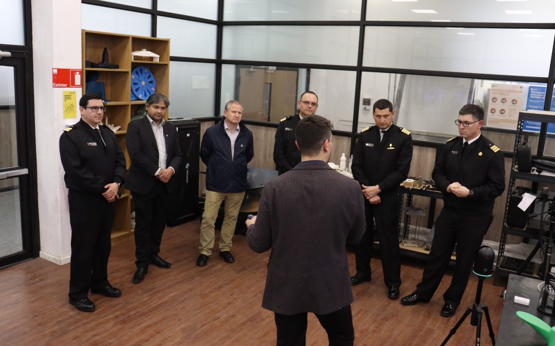 Visita de ASMAR a laboratorios de C4i estrecha vínculos entre empresas de desarrollo en manufactura aditiva